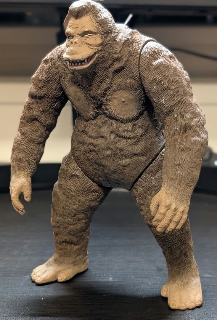 【良品】フィギュア キングコング 「キングコング対ゴジラ」 ソフビフィギュア BANDAIソフビ キングコング - スポンサー広告ゴジラのフィギュア