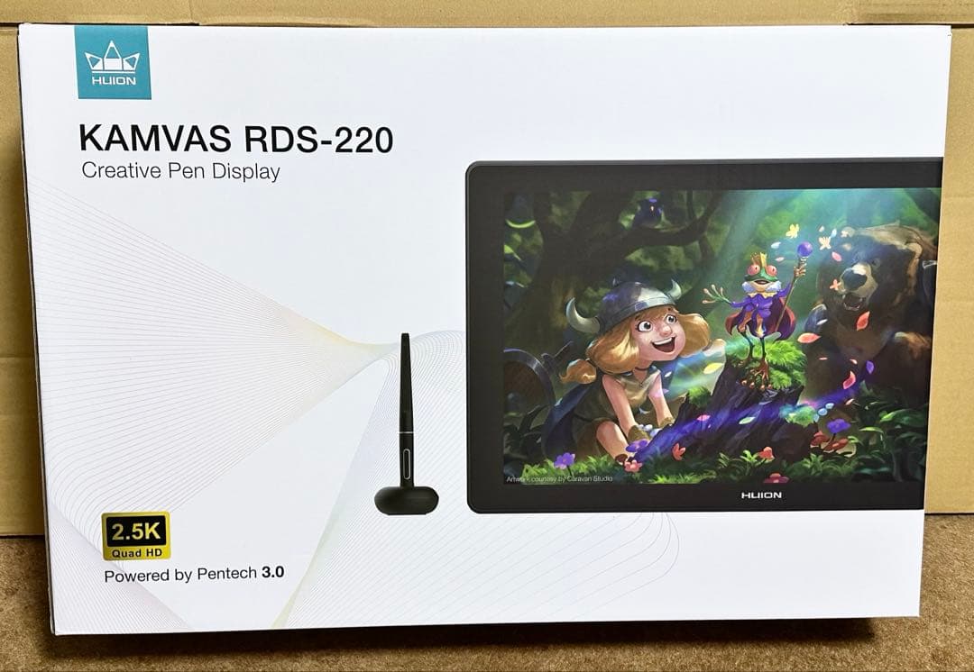HUION Kamvas RDS-220 (2.5K) 21.5インチ液タブ