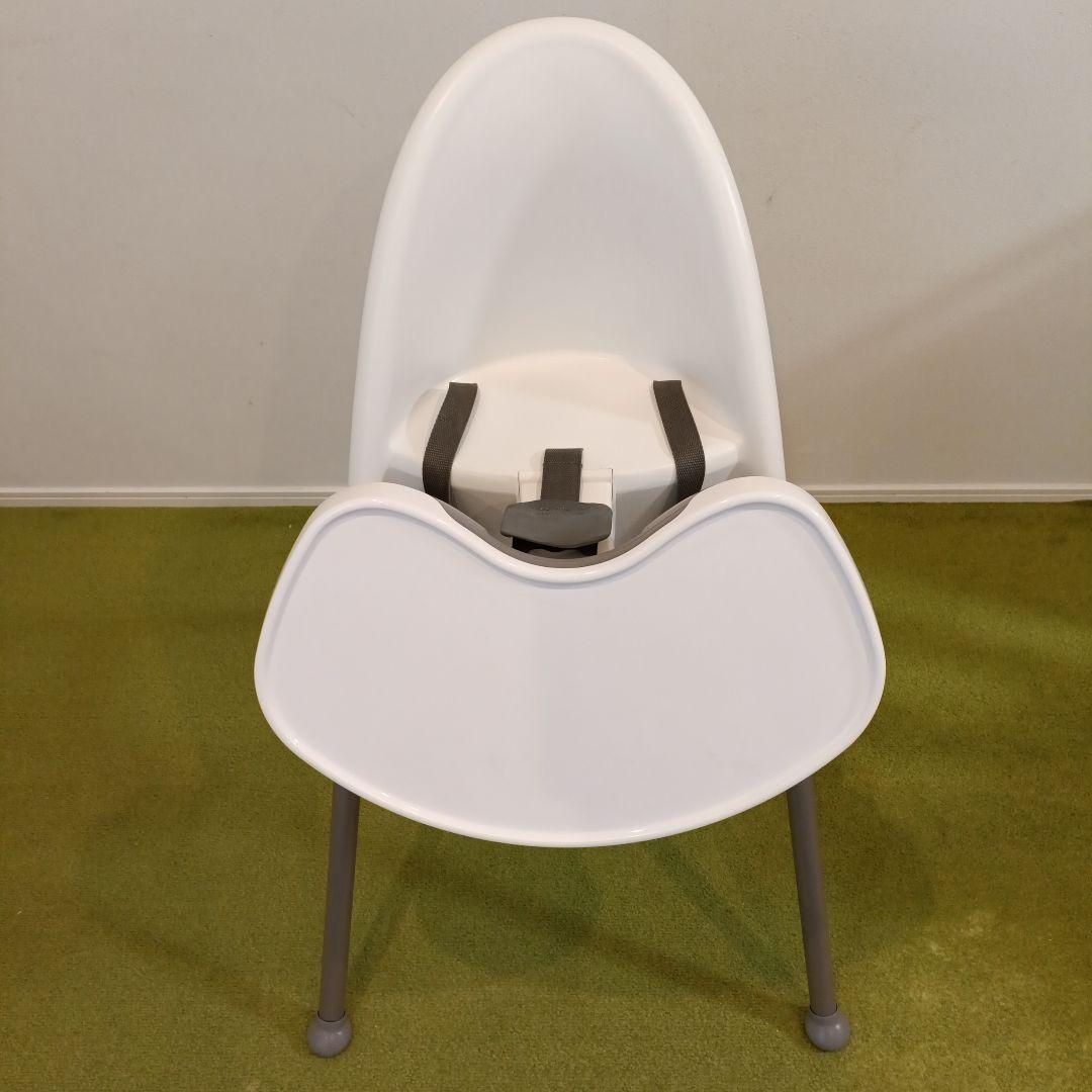 廃盤品】BabyBjorn ベビービョルン ハイチェア グレー脚 ハーネス付