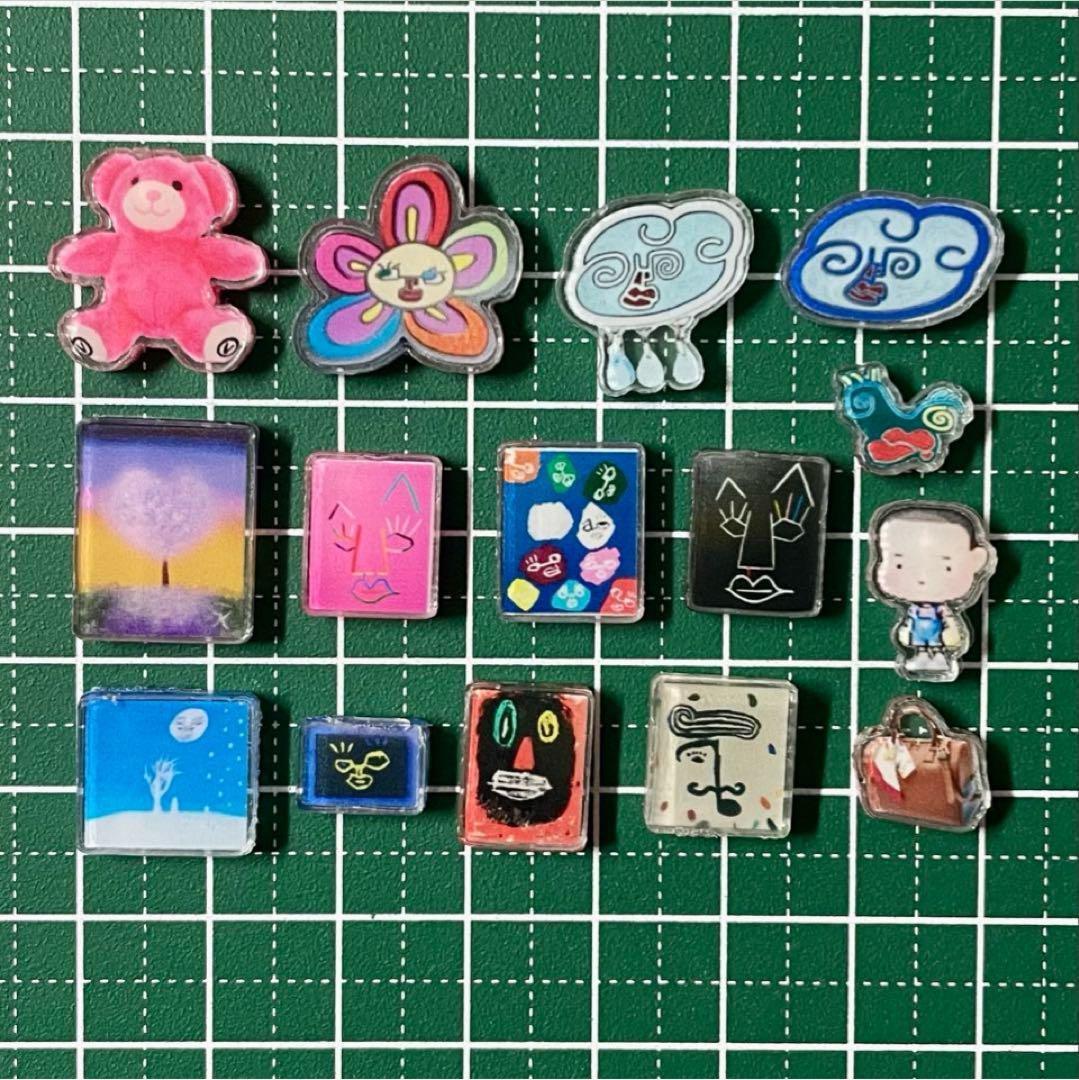 BTS V テテの描いた絵やデザインした物などのパーツ+グクの絵 15個