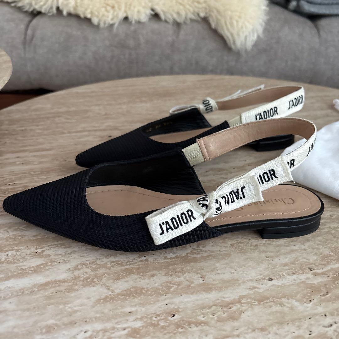 ディオール J'Adior スリングバックフラット サンダル 35 1/2 - メルカリ