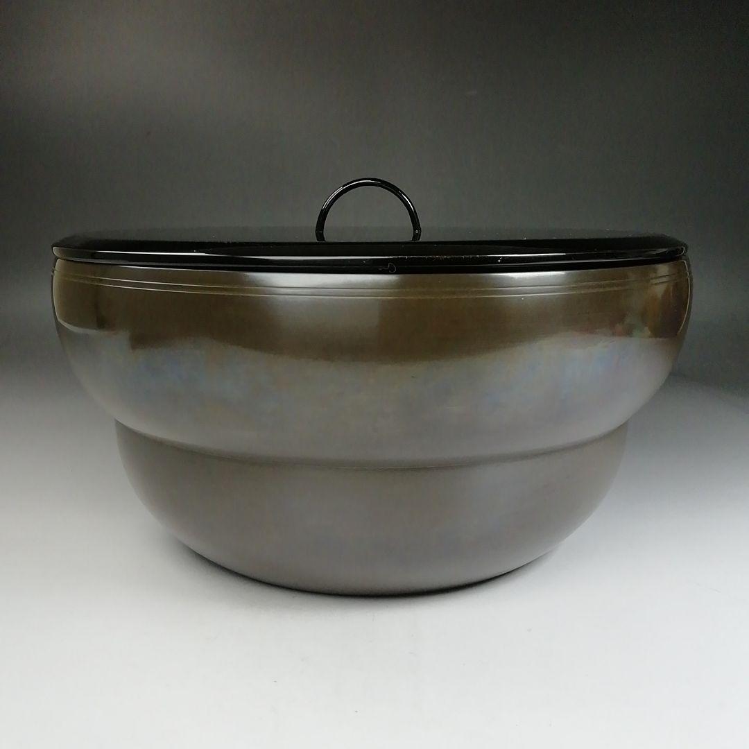 W35 水指 『砂張銅』『箪瓢 平水指』『唐銅風炉師 藤井宗