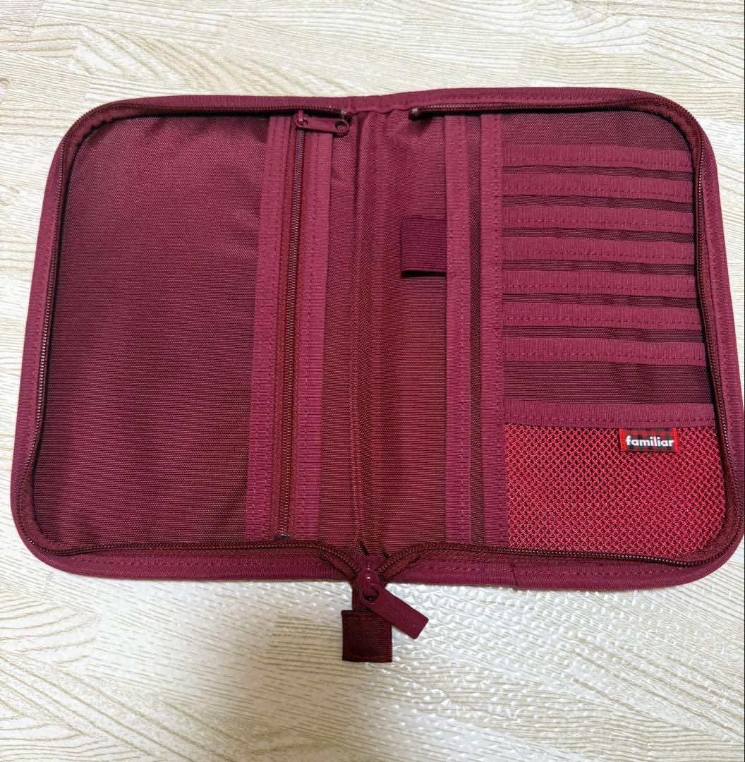familiar ファミリア 母子手帳ケース ポーチ リバティ レッド 001