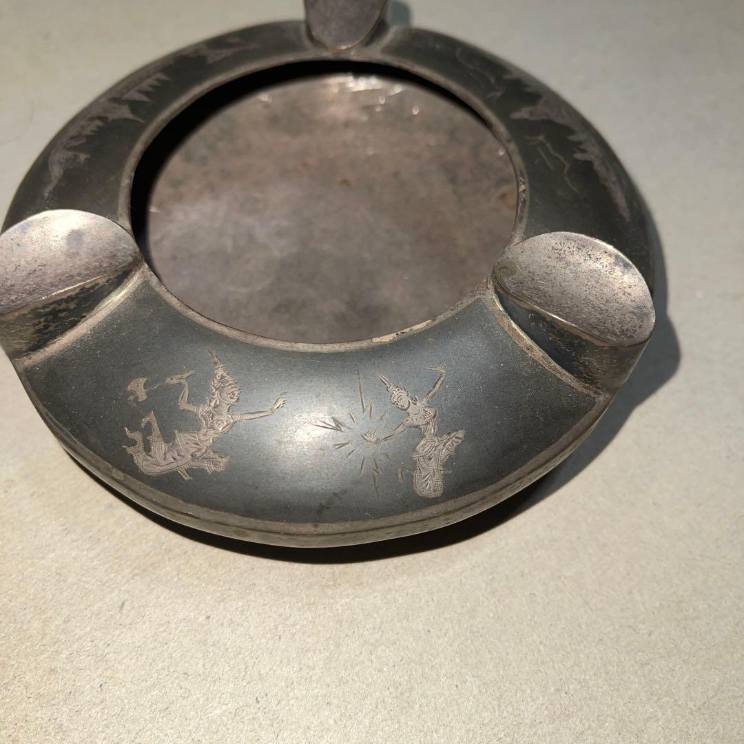 Y*U様 タイ スターリング 銀 925 骨董 シルバー 灰皿 - メルカリ