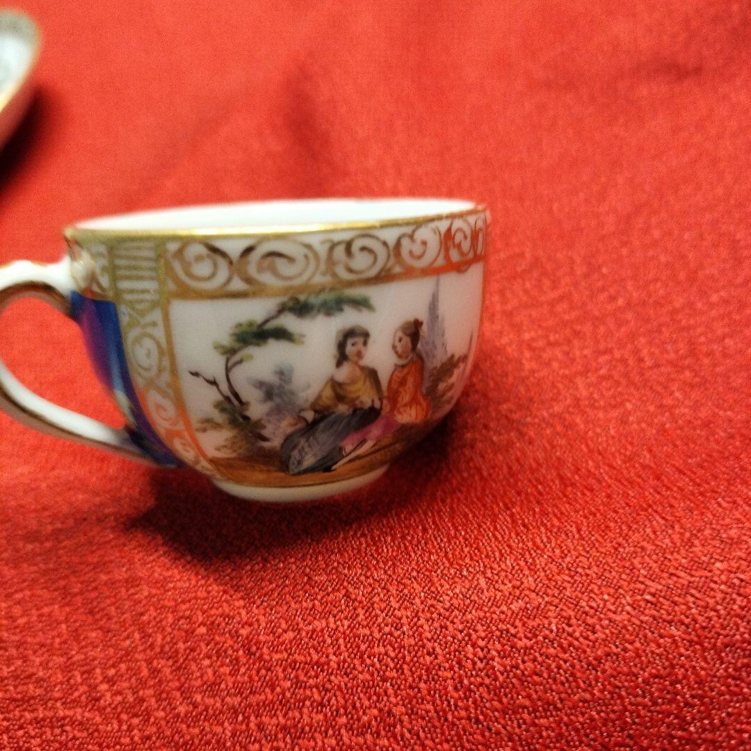 マイセン アウグストゥス レックス アンティーク ミニカップ&ソーサー