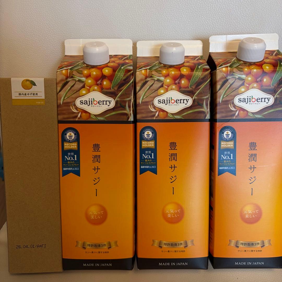 新品未使用】豊潤サジー 1000ml 3本セット おまけ付き - メルカリ