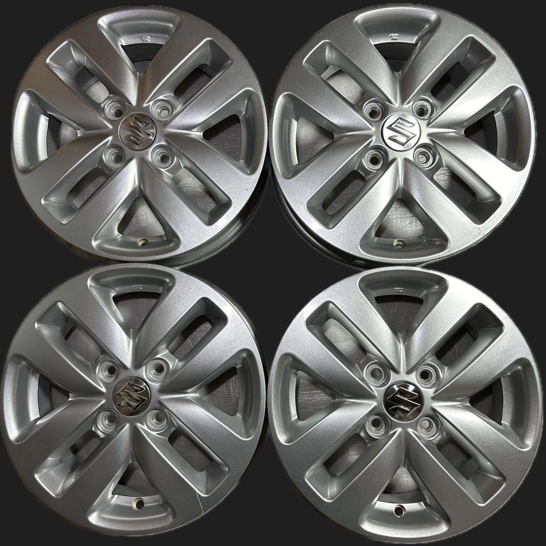 4本　14インチ　スズキ　スペーシア純正ホイール　シルバー ホイール・タイヤ・スズキ スペーシア純正(シルバー)14インチ 新品