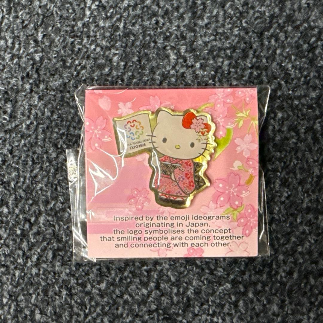 【非売品】大阪万博　EXPO2025 ハロー　キティ　ピンバッジ　招致　誘致 ハローキティ ピンバッジ EXPO2025 大阪・関西万博 招致 - メルカリ