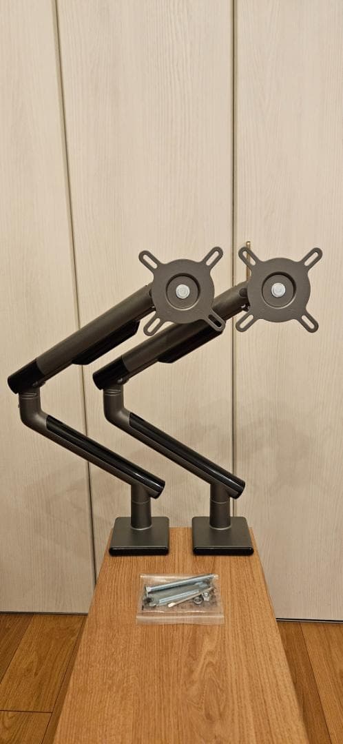 2本セット】快適ワーク DA112 モニターアーム 高剛性ガス圧式 ※一部欠