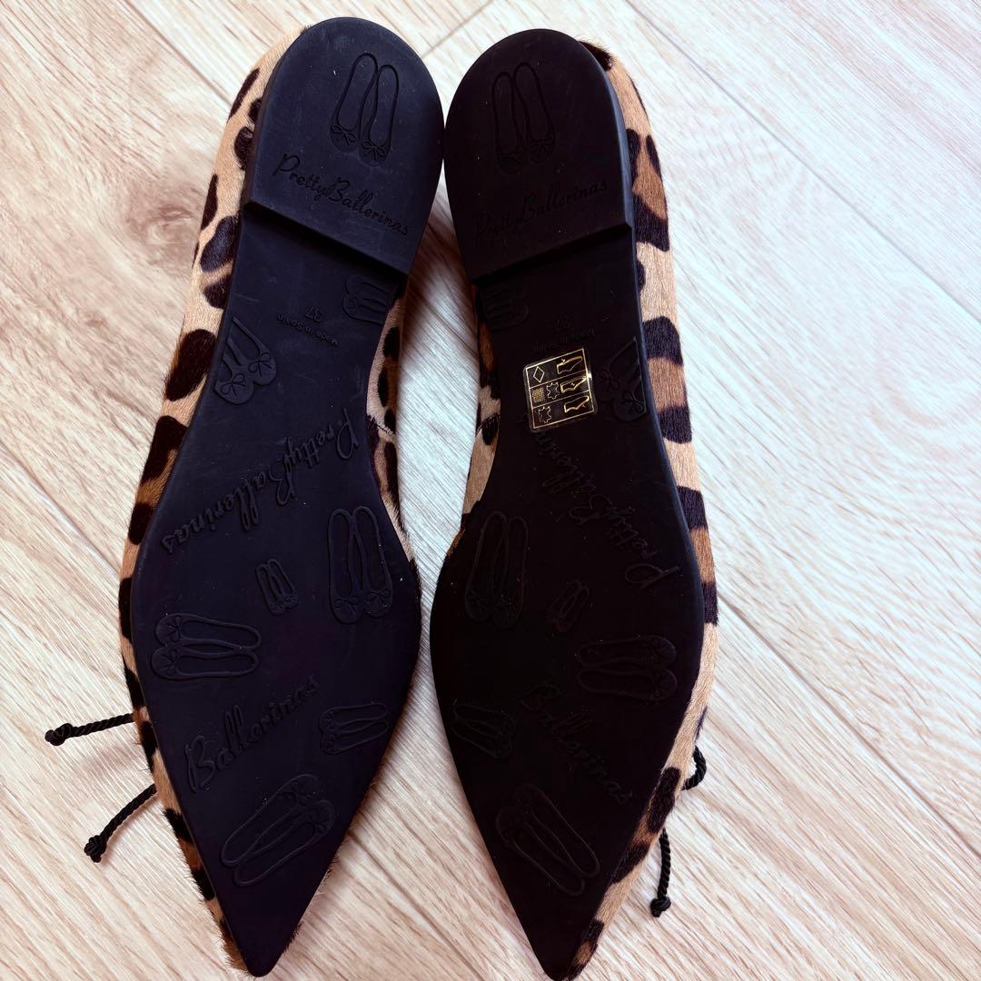 pretty Ballerinas ヒョウ柄 レオパード フラットシューズ 37