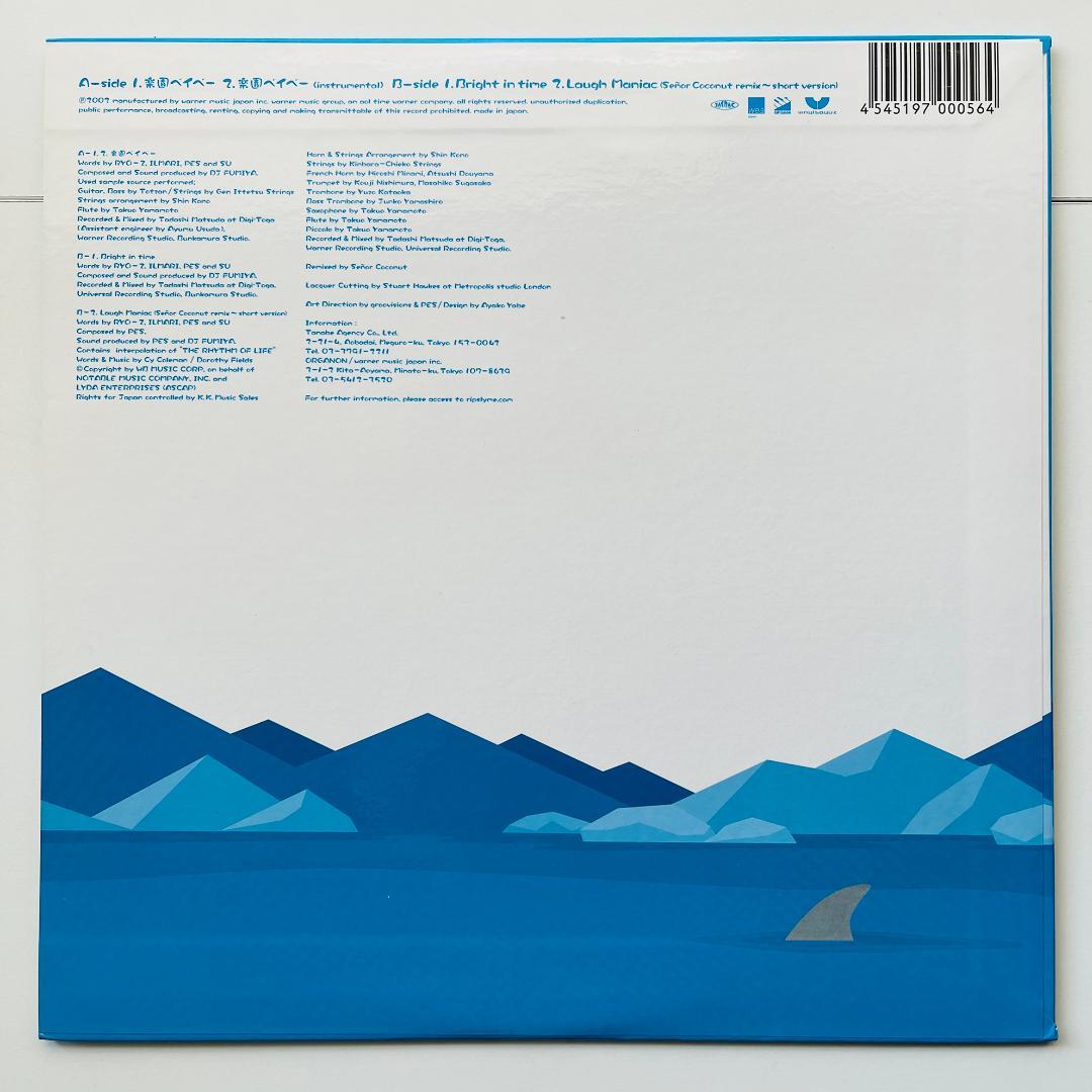 稀少盤10インチレコード リップスライム 楽園ベイベー Rip Slyme