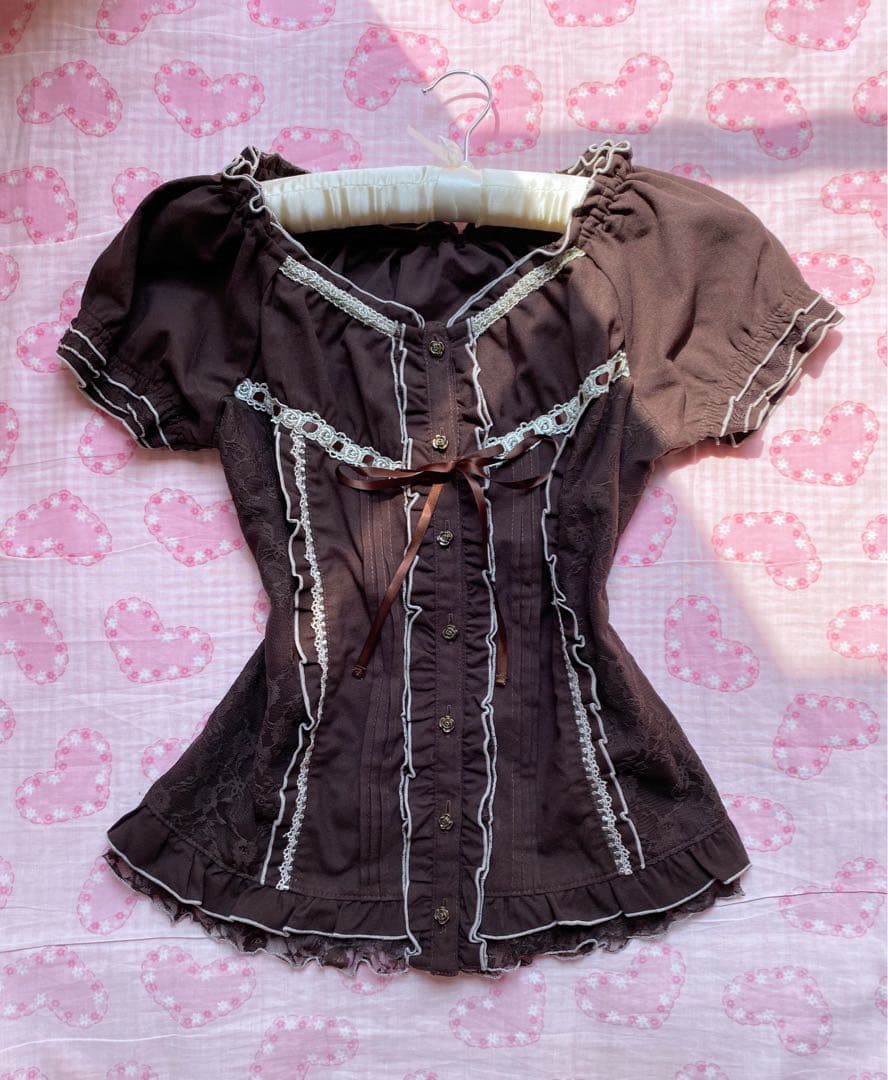 axes アクシーズ y2k 00s coquette 編み上げリボンᥫ᭡ - メルカリ