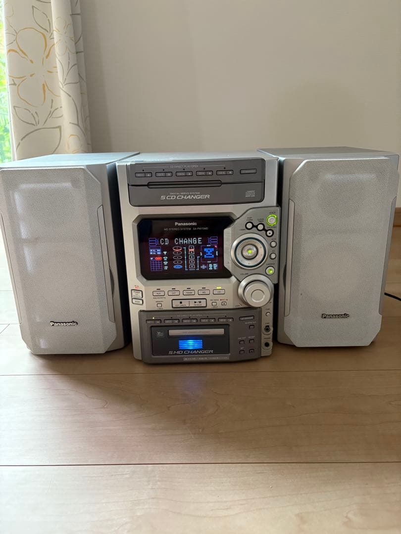 Panasonic SA-PM70MDミニコンポ 5CDチェンジャー - メルカリ