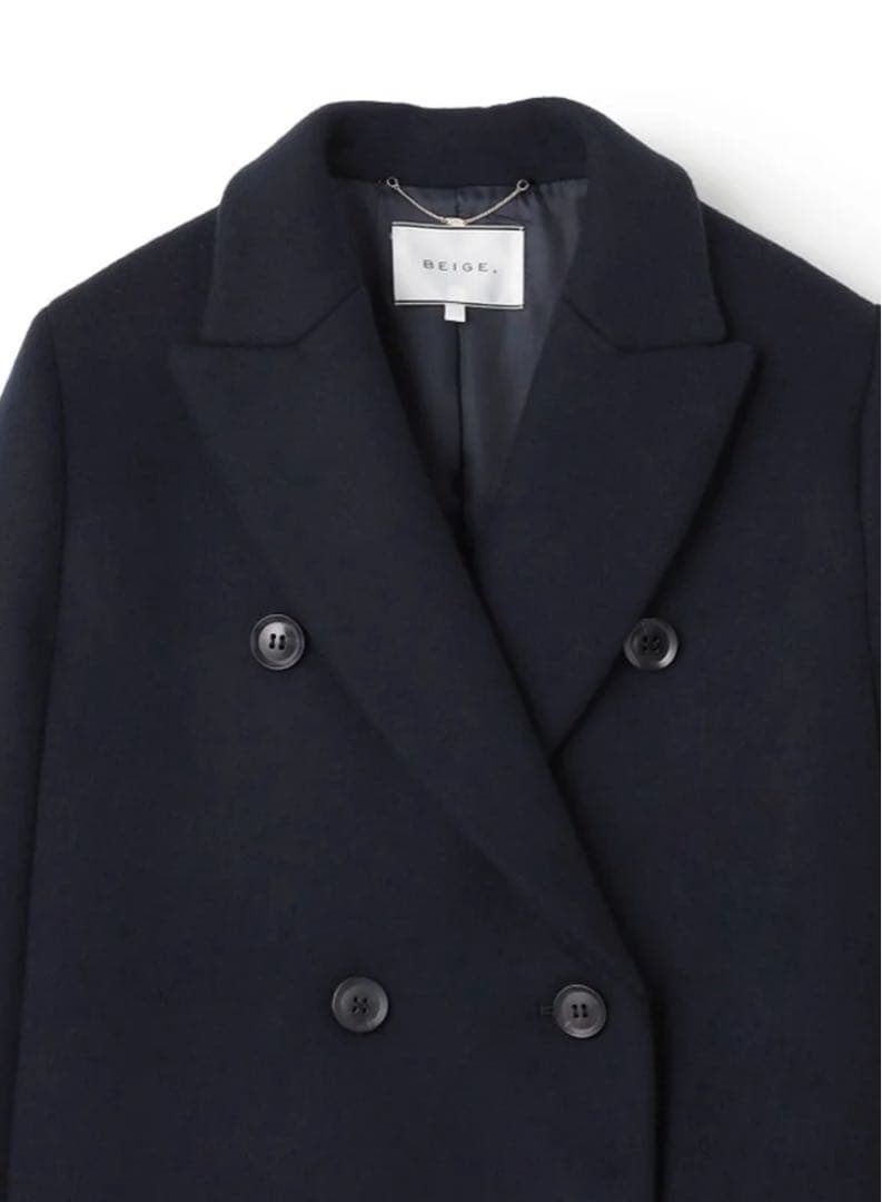 precious掲載 定価9.2万 ベイジ CLOVIS ケープ コート - メルカリ