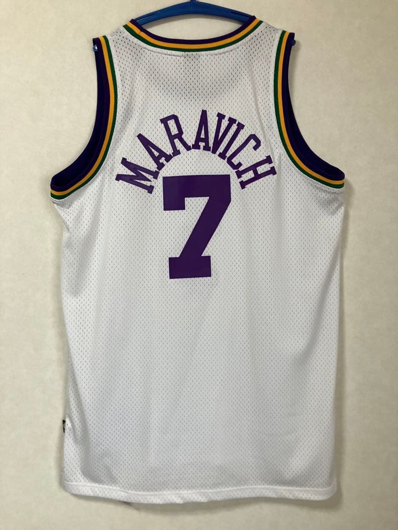 希少品】 NBA ピート・マラビッチ JAZZ ジャズ ユニフォーム ピストル