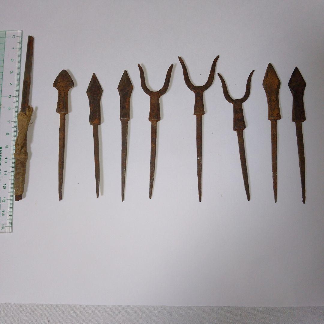 鏃　矢じり　鉄　レトロ　アンティーク 鏃 矢じり 鉄 レトロ アンティーク Yahoo!オークション -「鏃」(武具