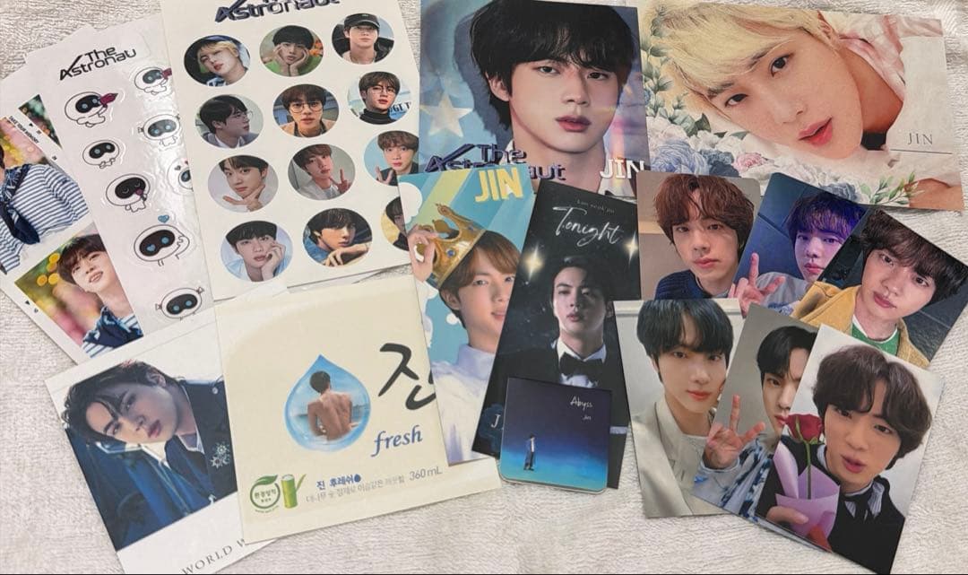 BTS JIN ソクジン 2023センイルカフェイベント特典セットポスカトレカ