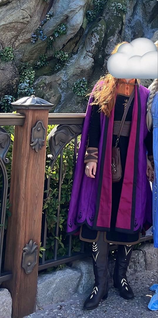 冒険アナ コスプレ　ケープ付き　Dハロ　シーハニ Secret Honey - シークレットハニー アナ雪2 冒険アナ トラベル