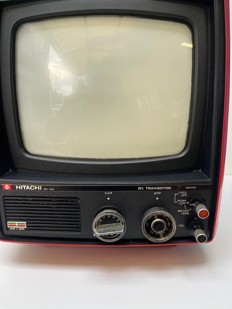 HITACHI ブラウン管テレビ 赤 CX-103 - メルカリ