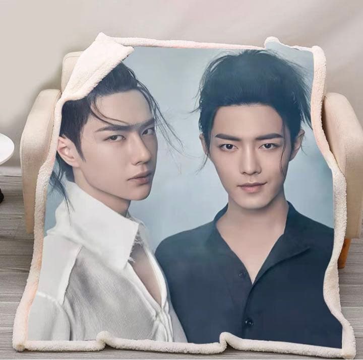 王一博 陳情令 ブランケット 100×150cm 2層厚み 冬向け 肖戦