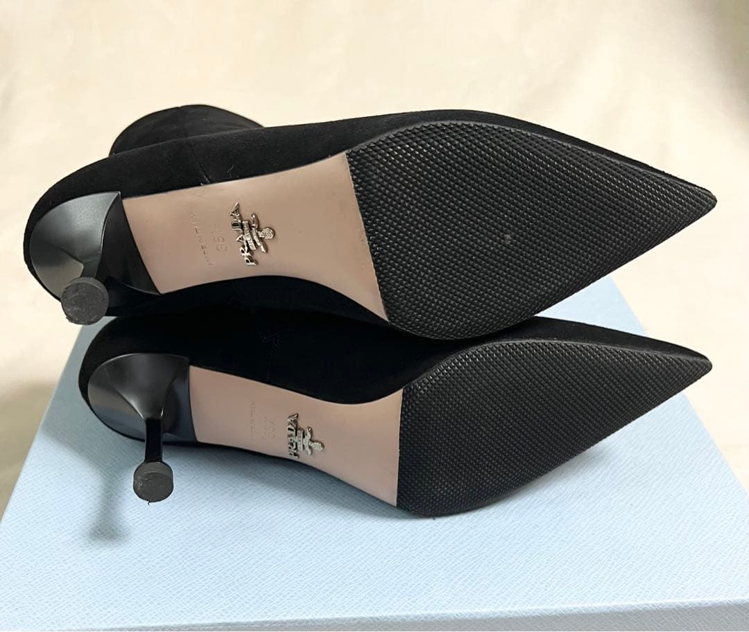 Michael様】極美品！PRADA プラダ CAMOSCIO ショートブーツ - メルカリ
