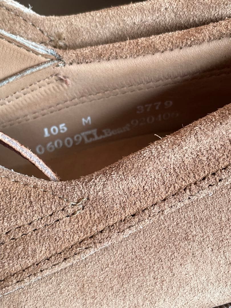 デッドストック ヴィンテージ エルエルビーン ベージュ スエード 28.5cm