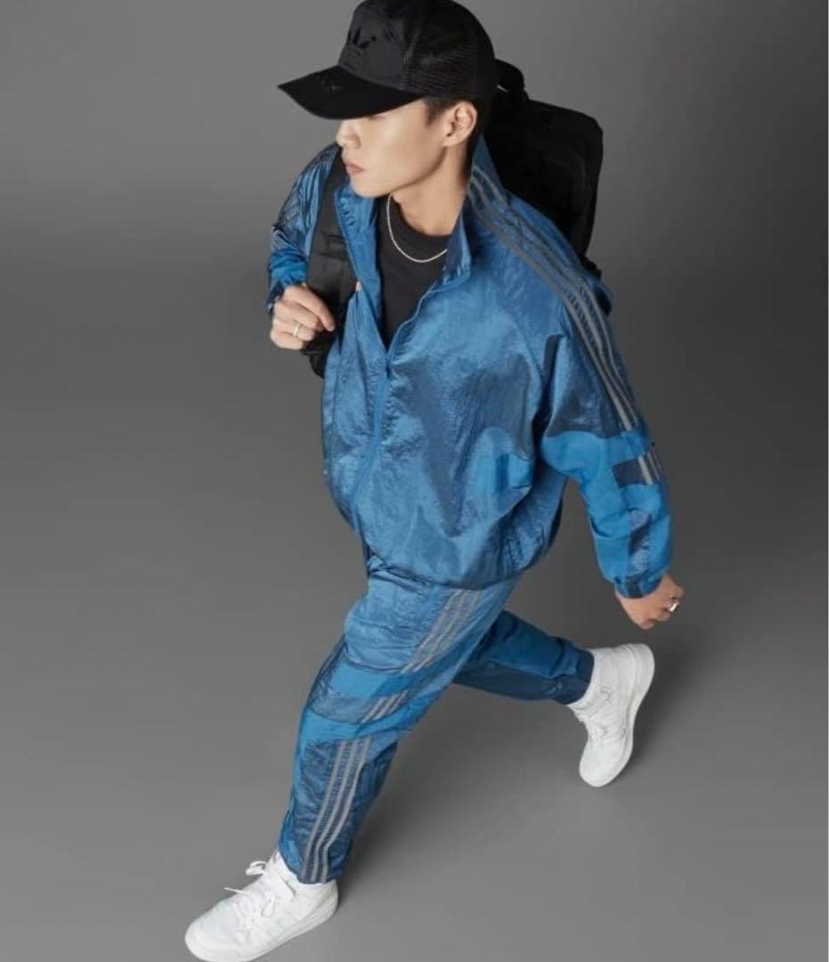adidas BLUE VERSION】新品BBブロックドトラックトップXS - メルカリ