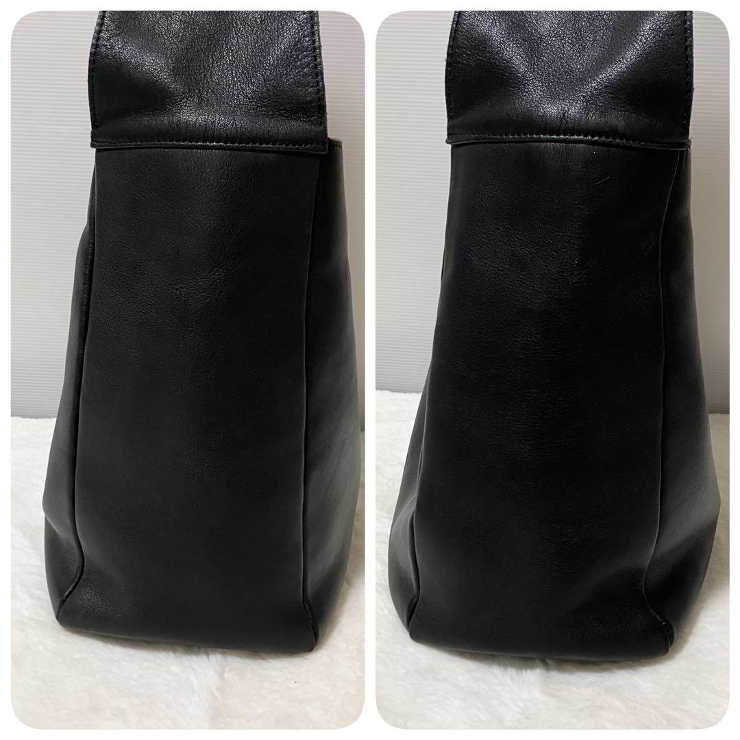 収納袋 Jean Paul Gaultier ワンショルダーバッグ 黒 革 A4 - メルカリ