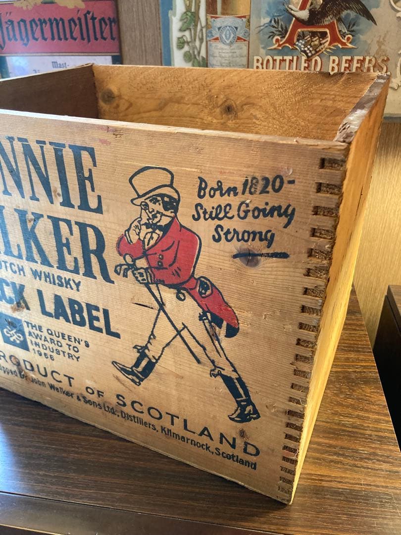 ジョニーウォーカー ウイスキー ヴィンテージ 木箱 英国 イギリス 昭和