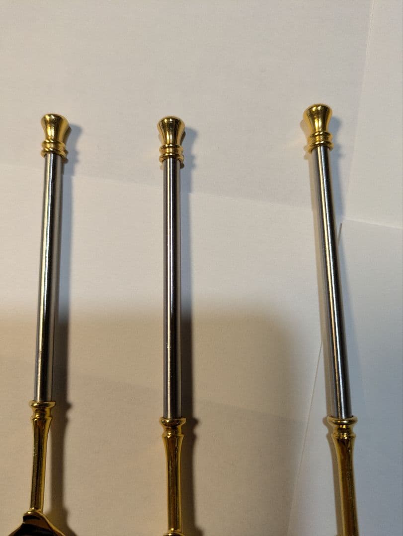 ごとうたかひろ様へb502、シルバー ゴールド 洋白 キャビアスプーン 5本