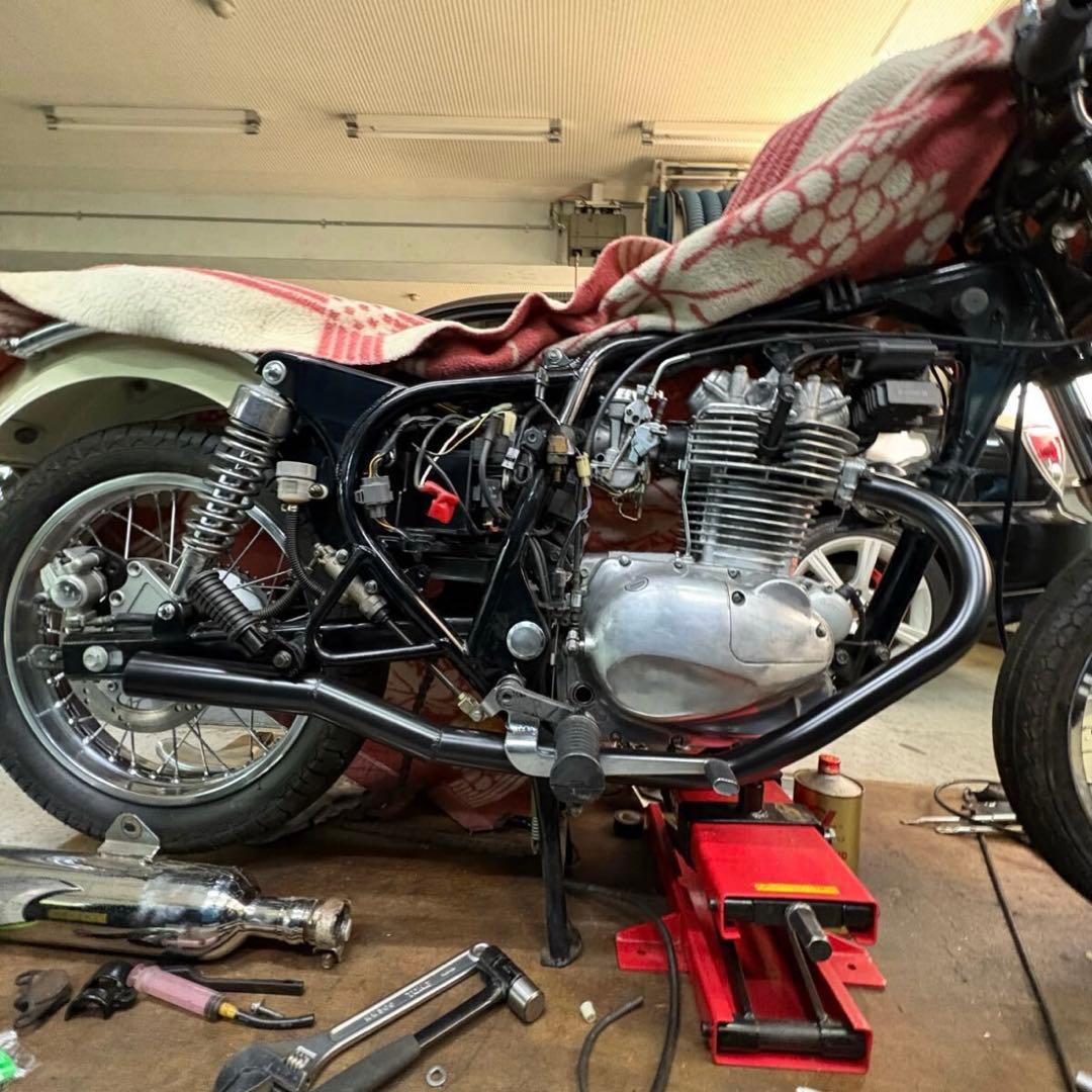 エストレア250 ワンオフショート菅 送料込み匿名配送 スリップオン