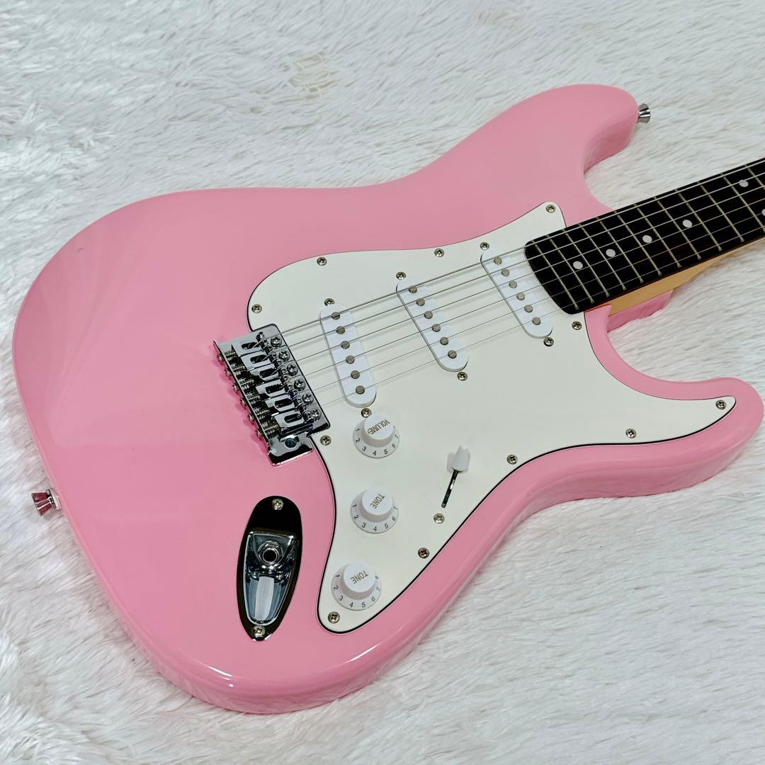 SELDER ストラトキャスタータイプ 初心者向けエレキギター ピンク