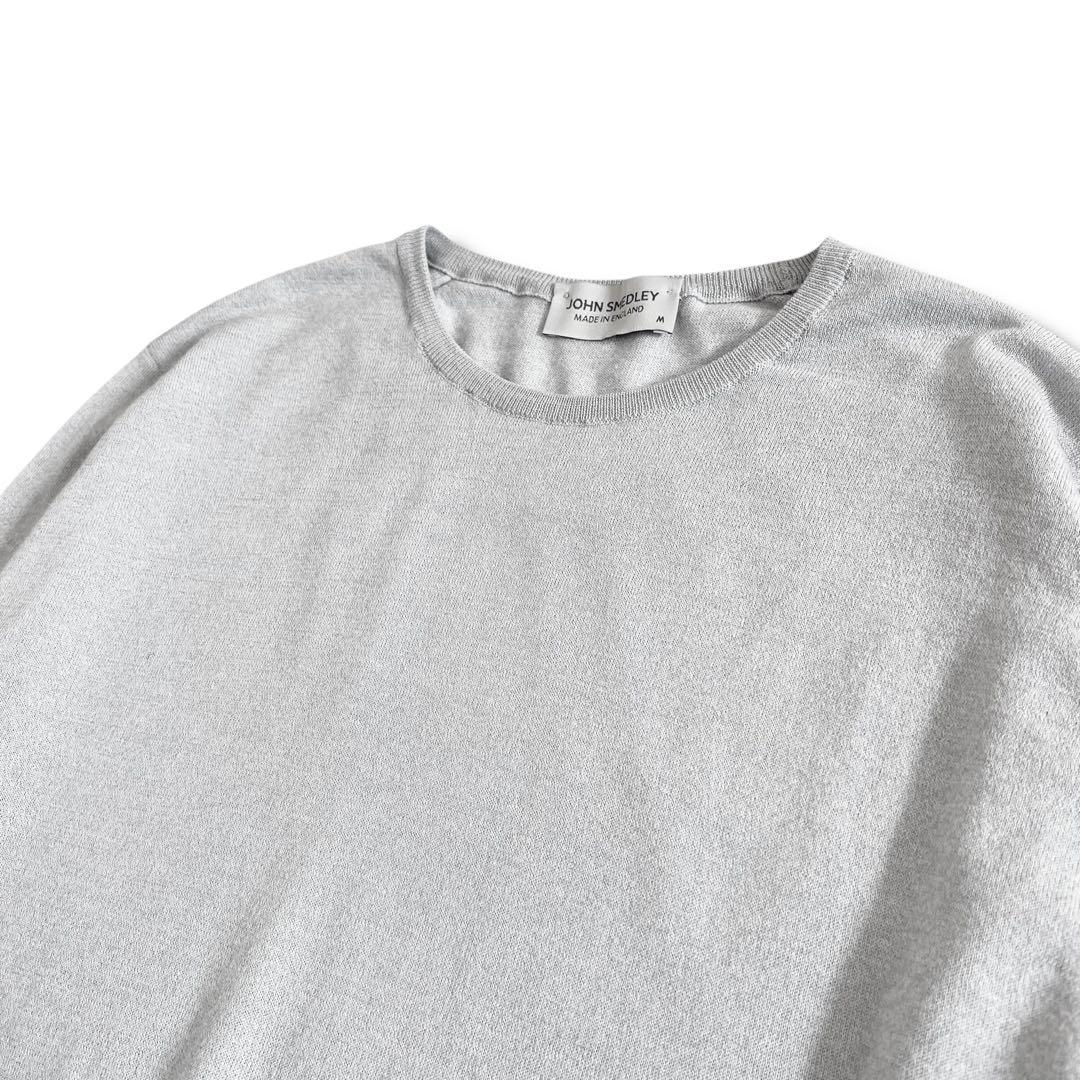 極美品 ジョンスメドレー 30G AIG コットン ウール セーター M - メルカリ