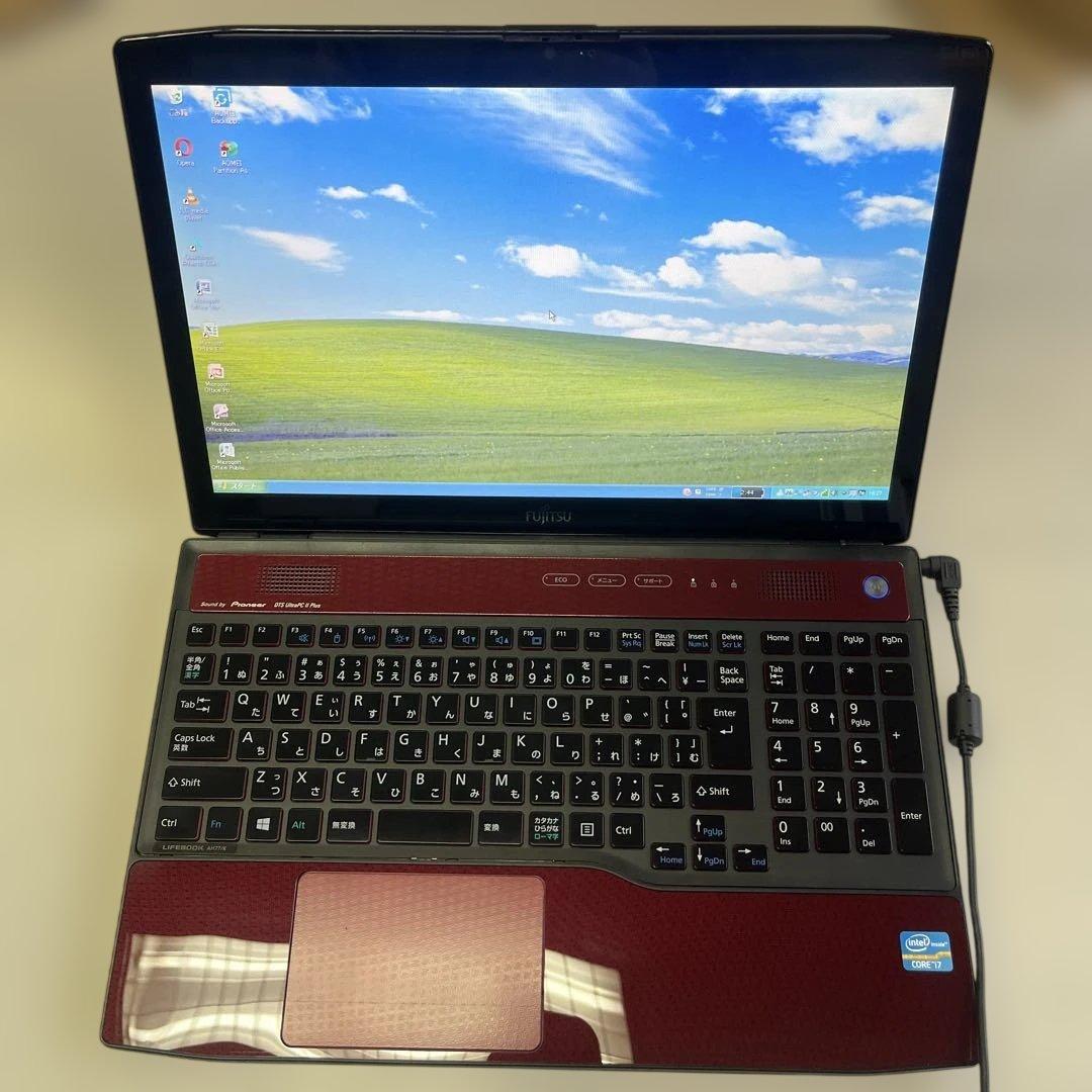 ☆格安WinXP☆富士通15.6インチ大画面第3世代i7PC☆長時間バッテリー付