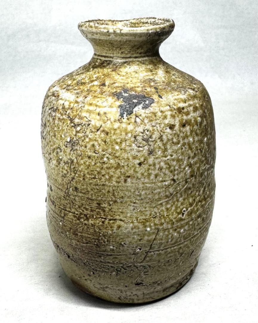 桃山〜江戸初期 古唐津 青唐津徳利 無傷 箱付 時代物 古美術 WWTT233の