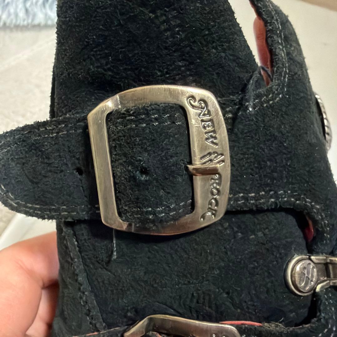 00's NEW ROCK ニューロックブーツ スエード y2k 27.0cm