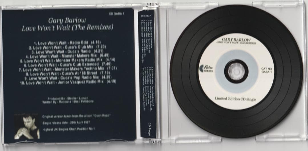 Gary Barlow - Love Won't Wait リミックス集 CD - メルカリ
