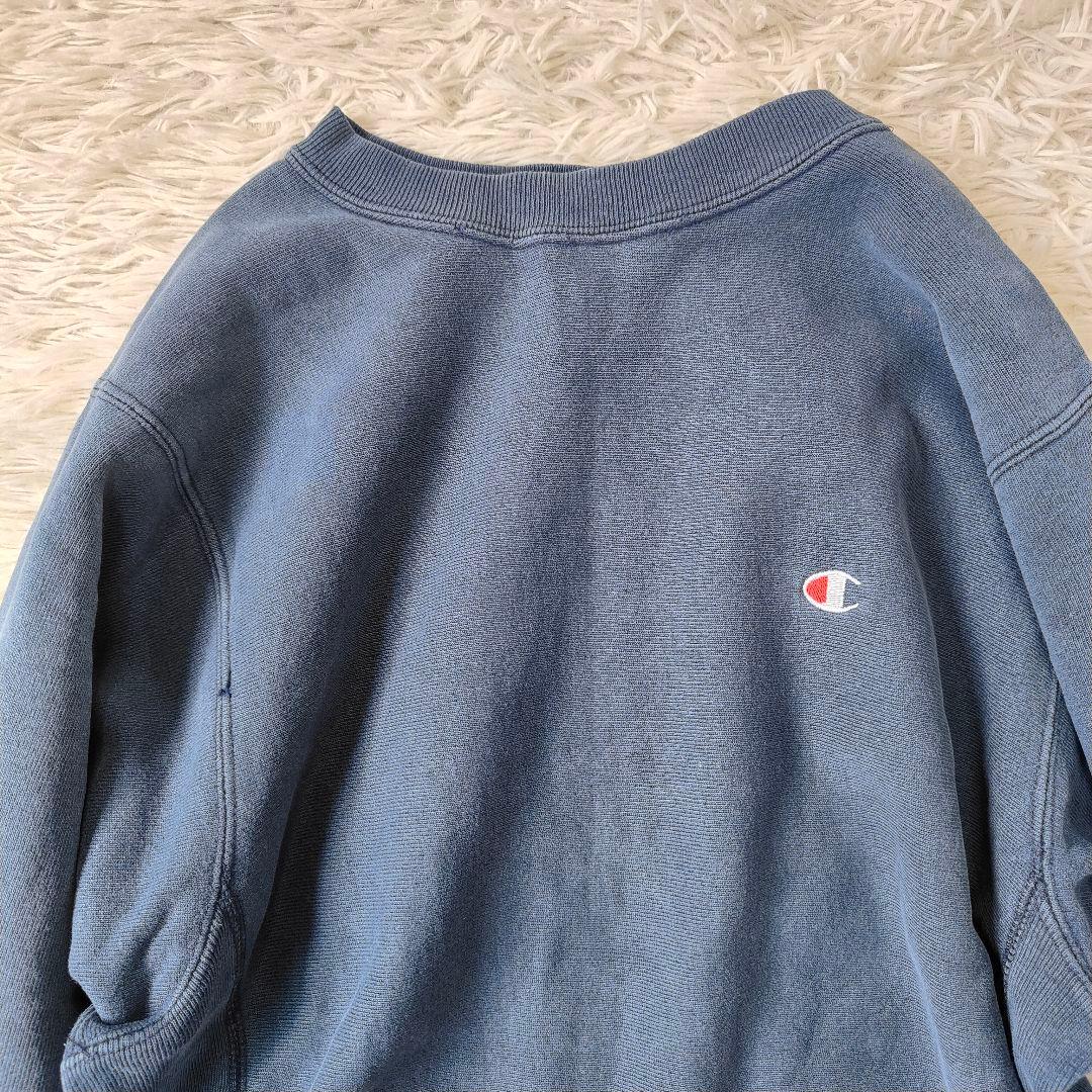 チャンピオン リバースウィーブ ネイビー 目あり 80s USA製 - メルカリ