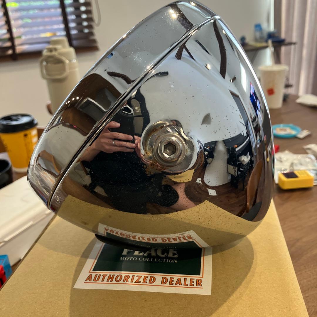 ルーカスヘッドライト　ペイトンプレイス　SR400 メッキ　ケース ペイトンプレイス Peyton Place ルーカスタイプ・ヘッドライトケース