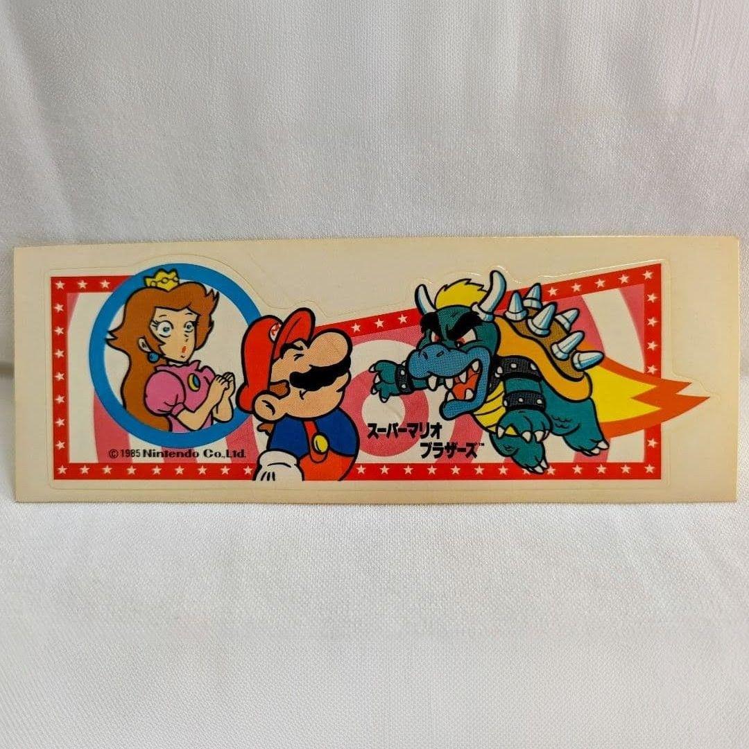 スーパーマリオ ロングステッカー ファミコン まとめ買い値下げOK 当時