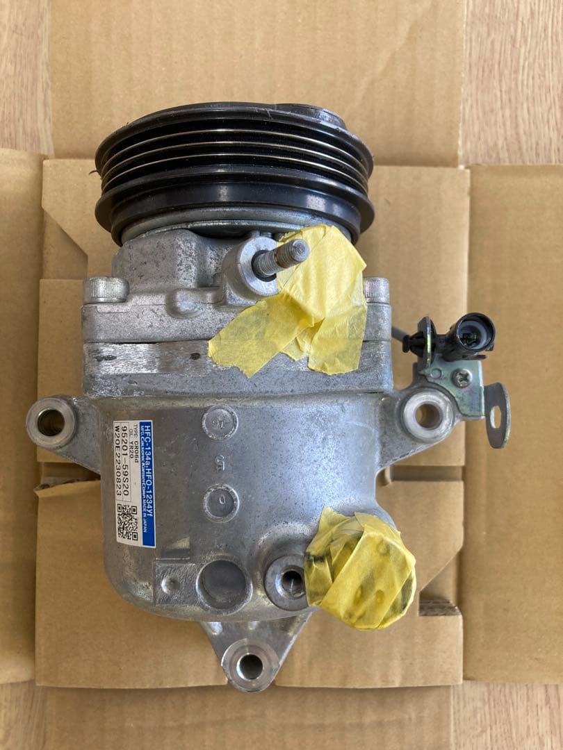 ワゴンR用エアコンコンプレッサー ワゴンR MH23S エアコンコンプレッサー（Oリング/エアコンリレー付き