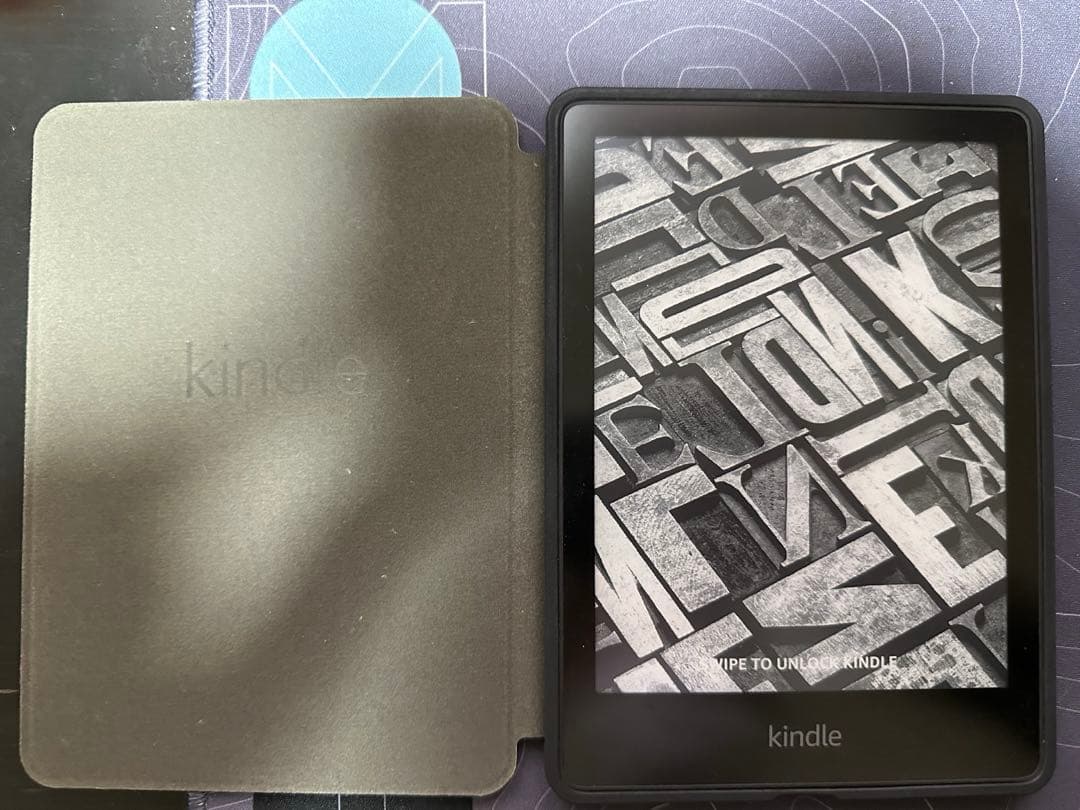 Kindle Paperwhite (8GB) 11世代 広告あり ケース付き CM Tech 第11世代 Kindle Paperwhite レザーケース 薄型 超軽量 Kobo