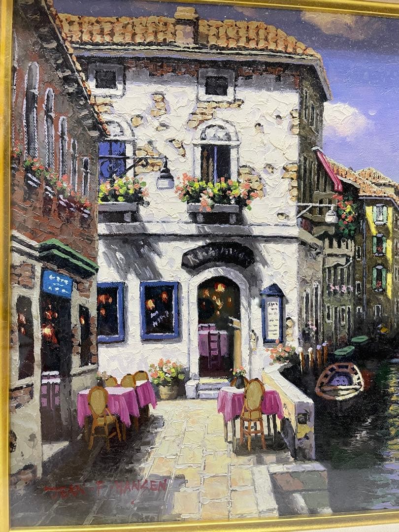 G*T様 RE7304真作保証■JEAN.F.HANSEN■41＊32cm肉筆油