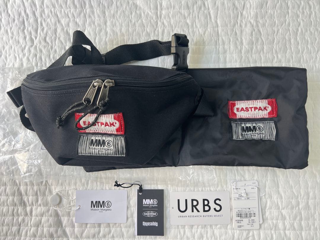 極美品☆MM6 EASTPAKコラボ ウエストバッグ リバーシブル ボディバッグ
