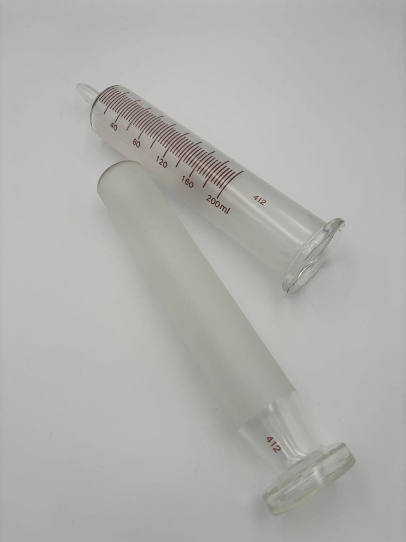 ま*う様 200mlガラス浣腸器　TOP社製　ガラス製　浣腸器　アンティーク浣腸