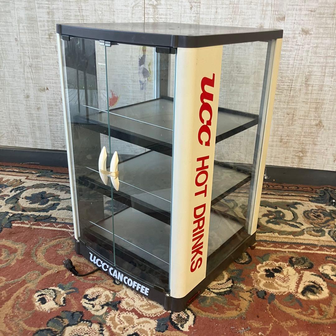 UCC HOT DRINKS 缶ウォーマー 温蔵ショーケース 電源確認済み 動作確認済 ヒーター 電気卓上型 缶ウォーマー 温蔵ショーケース 2段