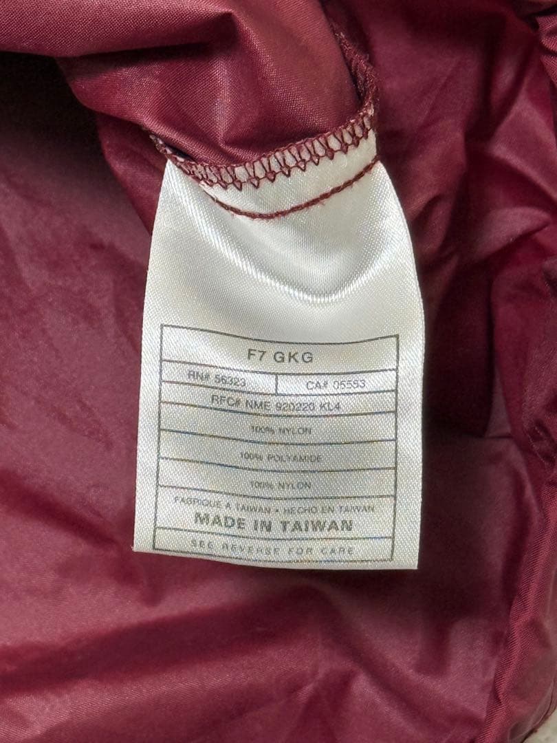 90s Nike 銀タグ ナイロン アノラック バーガンディ - メルカリ