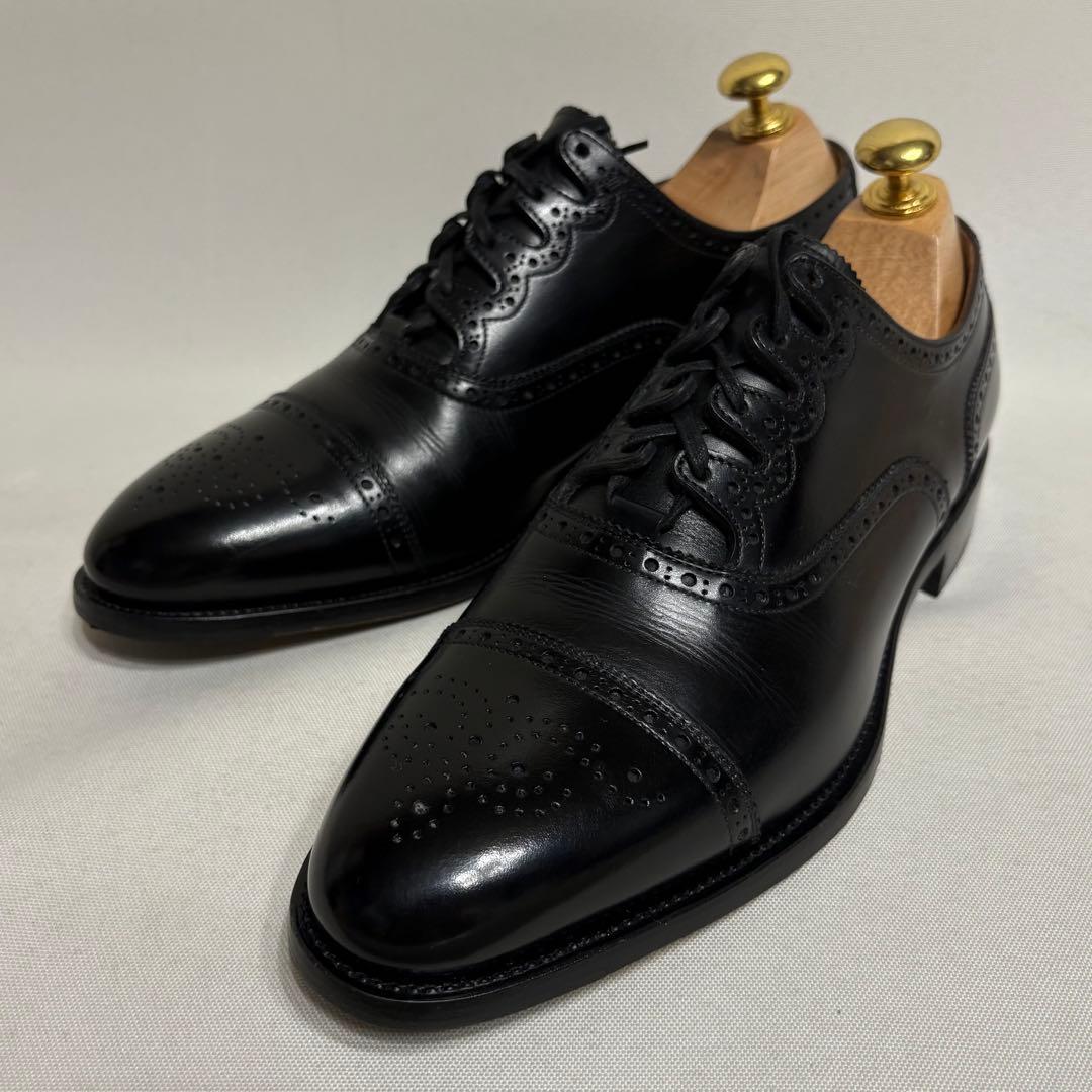 スコッチグレイン ビジネスシューズ ストレートチップ 3788 革靴 25cm 大人気】SCOTCH GRAIN スコッチグレイン レザー 25 ブラック 革靴