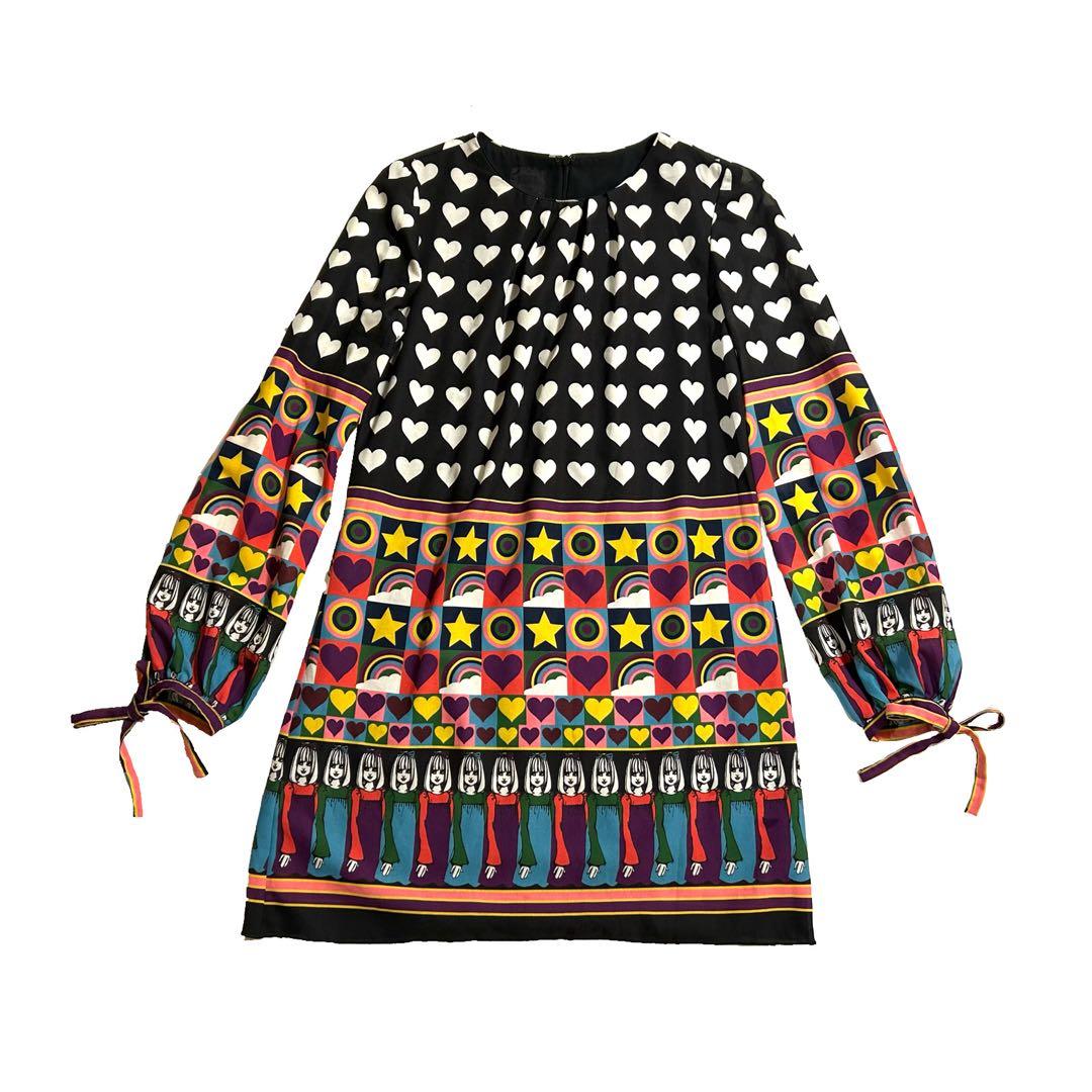 定価73. ANNASUI プリント チュニック ワンピース