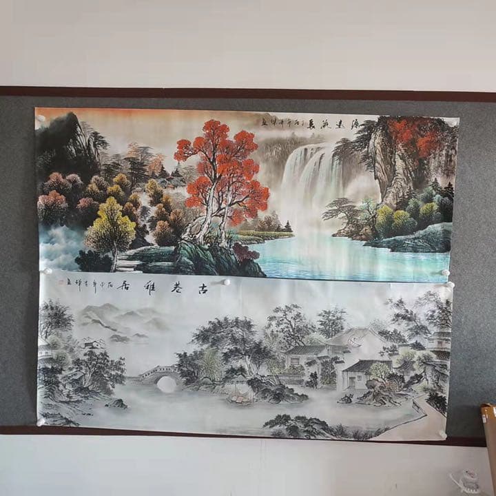 中国の山水画（1枚の絵） 中国山水画, Painting by Wang Jian Xi Yi Zhu Gong Zuo Shi | ArtMajeur